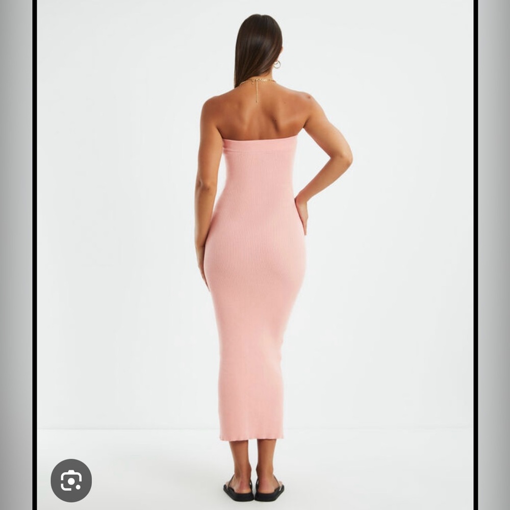 NWT ANTHROPOLOGIE CHARLIE HOLIDAY Freya Midi Dress in Pink Punch Size 4 - Picture 3 of 8